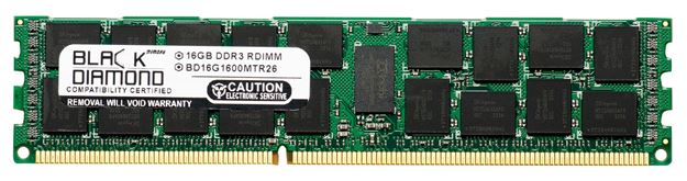 Picture of 16GB DDR3 1600 (PC3-12800) ECC Registered Memory 240-pin (2Rx4)