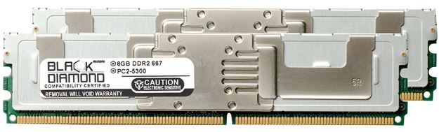 Picture of 16GB Kit (2x8GB) DDR2 667 (PC2-5300) Fully Buffered Memory 240-pin (2Rx4)