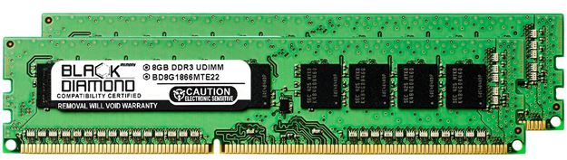 Picture of 16GB Kit (2x8GB) DDR3 1866 (PC3-14900) ECC Memory 240-pin (2Rx8)