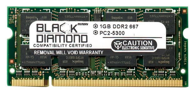 Picture of 1GB DDR2 667 (PC2-5300) SODIMM Memory 200-pin (2Rx8)