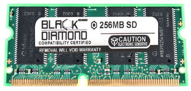 Picture of 256MB SDRAM PC100 SODIMM Memory 144-pin (1Rx16)