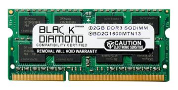 Picture of 2GB DDR3 1600 (PC3-12800) SODIMM Memory 204-pin (2Rx8)