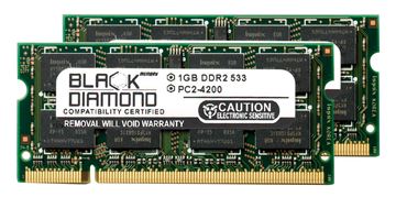 Picture of 2GB Kit (2x1GB) DDR2 533 (PC2-4200) SODIMM Memory 200-pin (2Rx8)