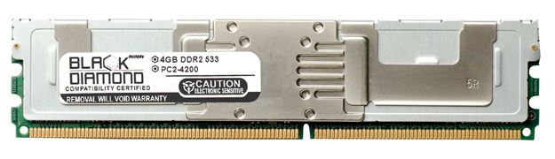 Picture of 4GB DDR2 533 (PC2-4200) Fully Buffered Memory 240-pin (2Rx4)