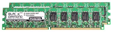 Picture of 4GB Kit (2x2GB) DDR2 667 (PC2-5300) ECC Memory 240-pin (2Rx8)