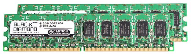Picture of 4GB Kit (2x2GB) DDR2 800 (PC2-6400) ECC Memory 240-pin (2Rx8)