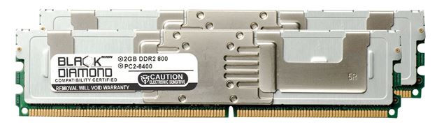 Picture of 4GB Kit (2x2GB) DDR2 800 (PC2-6400) Fully Buffered Memory 240-pin (2Rx4)