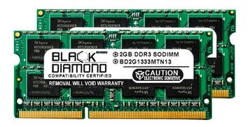 Picture of 4GB Kit(2x2GB) DDR3 1333 (PC3-10600) SODIMM Memory 204-pin (2Rx8)