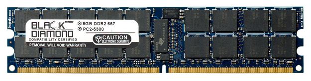 Picture of 8GB (2Rx4) DDR2 667 (PC2-5300) ECC Registered Memory 240-pin