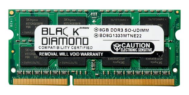 Picture of 8GB (2Rx8) DDR3 1333 (PC3-10600) ECC SODIMM Memory 204-pin