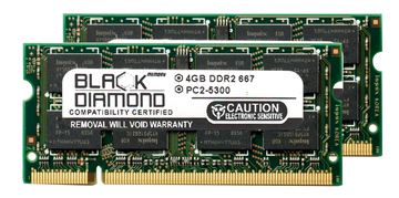 Picture of 8GB Kit (2x4GB) DDR2 667 (PC2-5300) SODIMM Memory 200-pin (2Rx8)