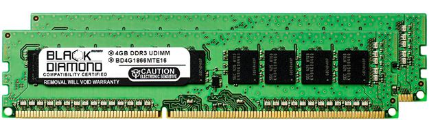 Picture of 8GB Kit(2x4GB) DDR3 1866 (PC3-14900) ECC Memory 240-pin (2Rx8)