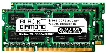 Picture of 8GB Kit(2x4GB) DDR3 1866 (PC3-14900) SODIMM Memory 204-pin (2Rx8)