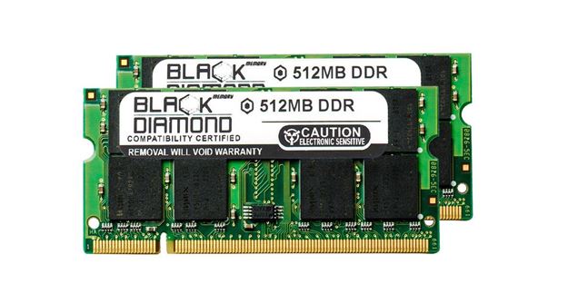 Picture of 1GB Kit(2X512MB) DDR 266 (PC-2100) SODIMM Memory 200-pin (2Rx8)