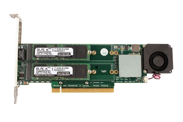 Picture of 2TB NVMe (2X1TB) Raid 0 PCIe Gen3 SSD