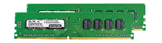 Picture of 64GB Kit (2X32GB) DDR4 3200 Memory 288-pin (2Rx8)