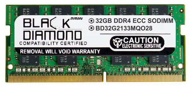 Picture of 32GB DDR4 2133 ECC SODIMM Memory 260-pin (2Rx8)