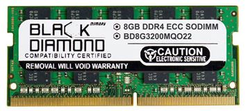 Picture of 8GB DDR4 3200 ECC SODIMM Memory 260-pin (2Rx8)