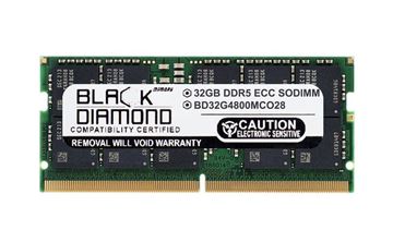 Picture of 32GB DDR5 4800 ECC SODIMM Memory 262-pin (2Rx8)